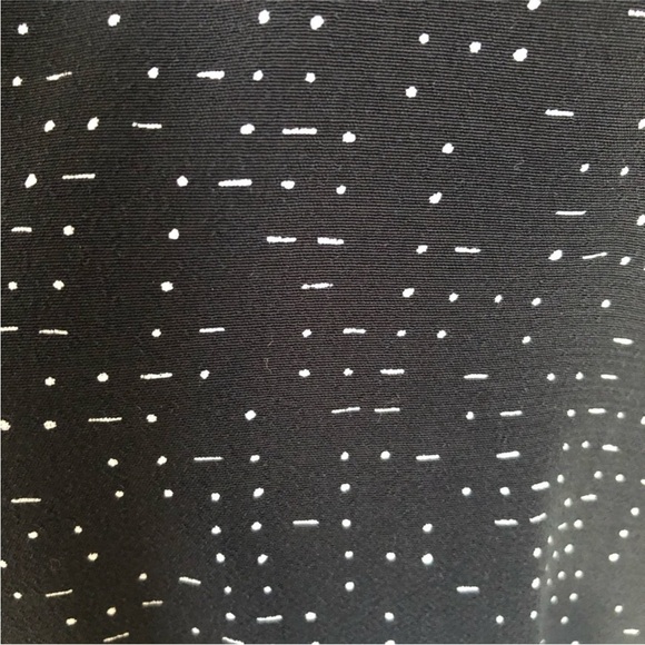 Eileen Fisher Black and White Speck Morse Code Duster Wrap Kimono Cardigan - Picture 7 of 16